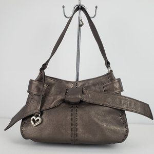 Brighton Silver Metallic Leather Purse
